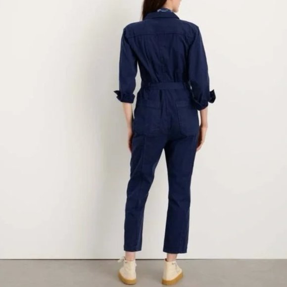 ALEX MILL EXPEDITION JUMPSUIT IN WASHED TWILL - Picture 3 of 8